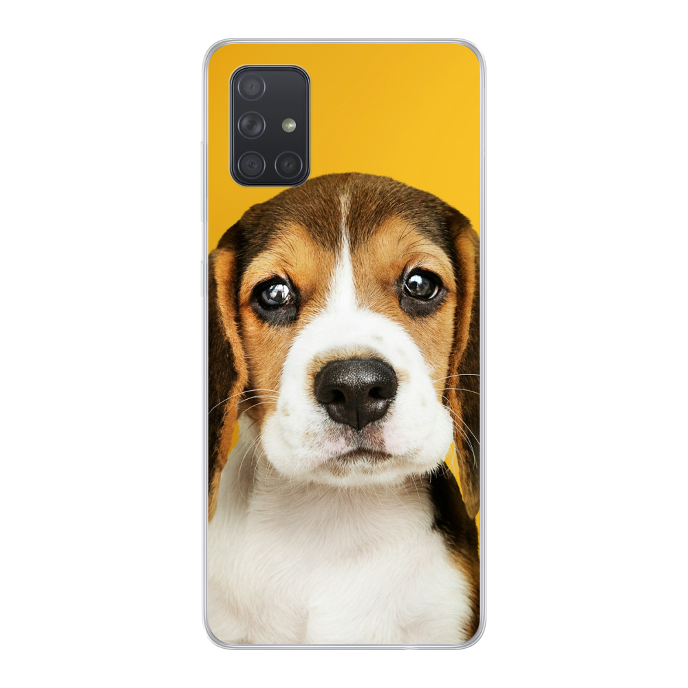 Samsung Galaxy A71 5G Soft case (back printed, transparent)
