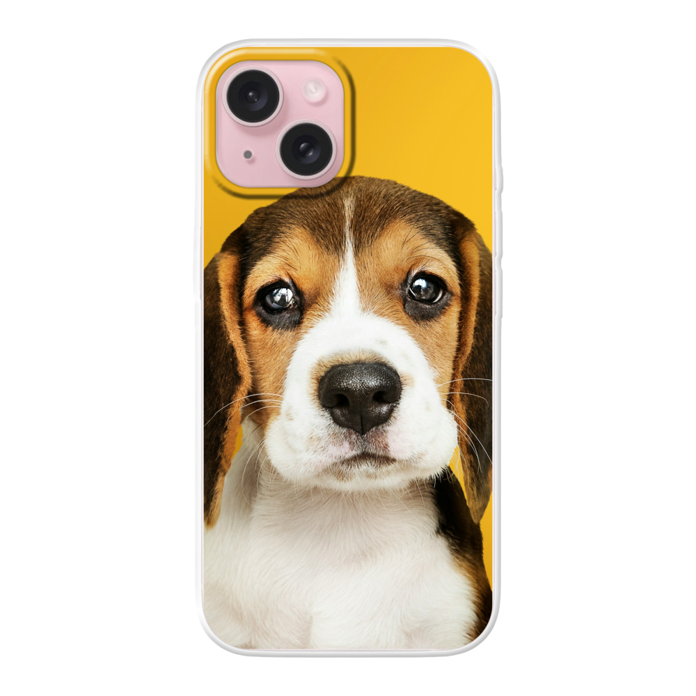 Apple iPhone 15 Soft case (back printed, transparent)