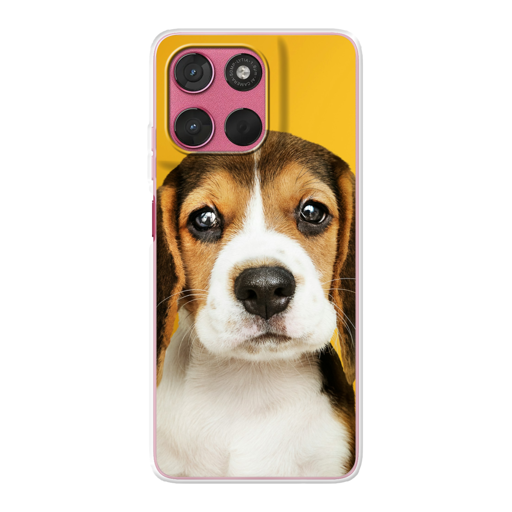 Motorola Moto G57 Soft case (back printed, transparent)
