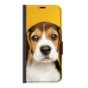 Samsung Galaxy A37 Wallet case (front printed, black)
