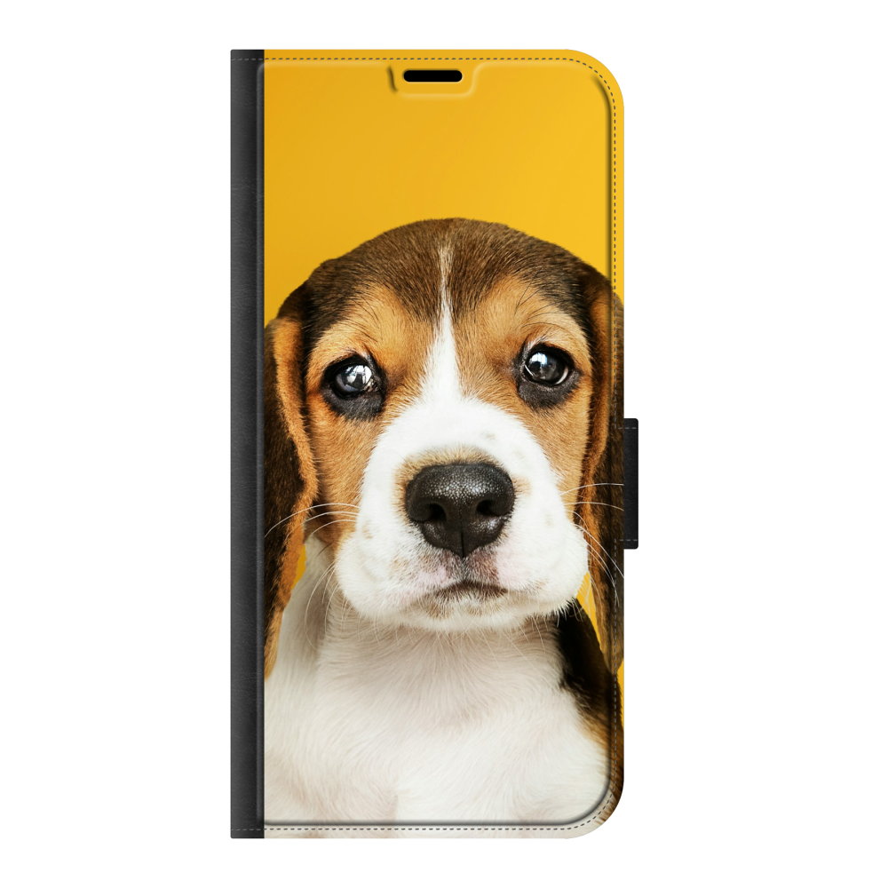 Samsung Galaxy A35 Wallet case (front printed, black)