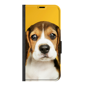 Samsung Galaxy A57 Wallet case (front printed, black)