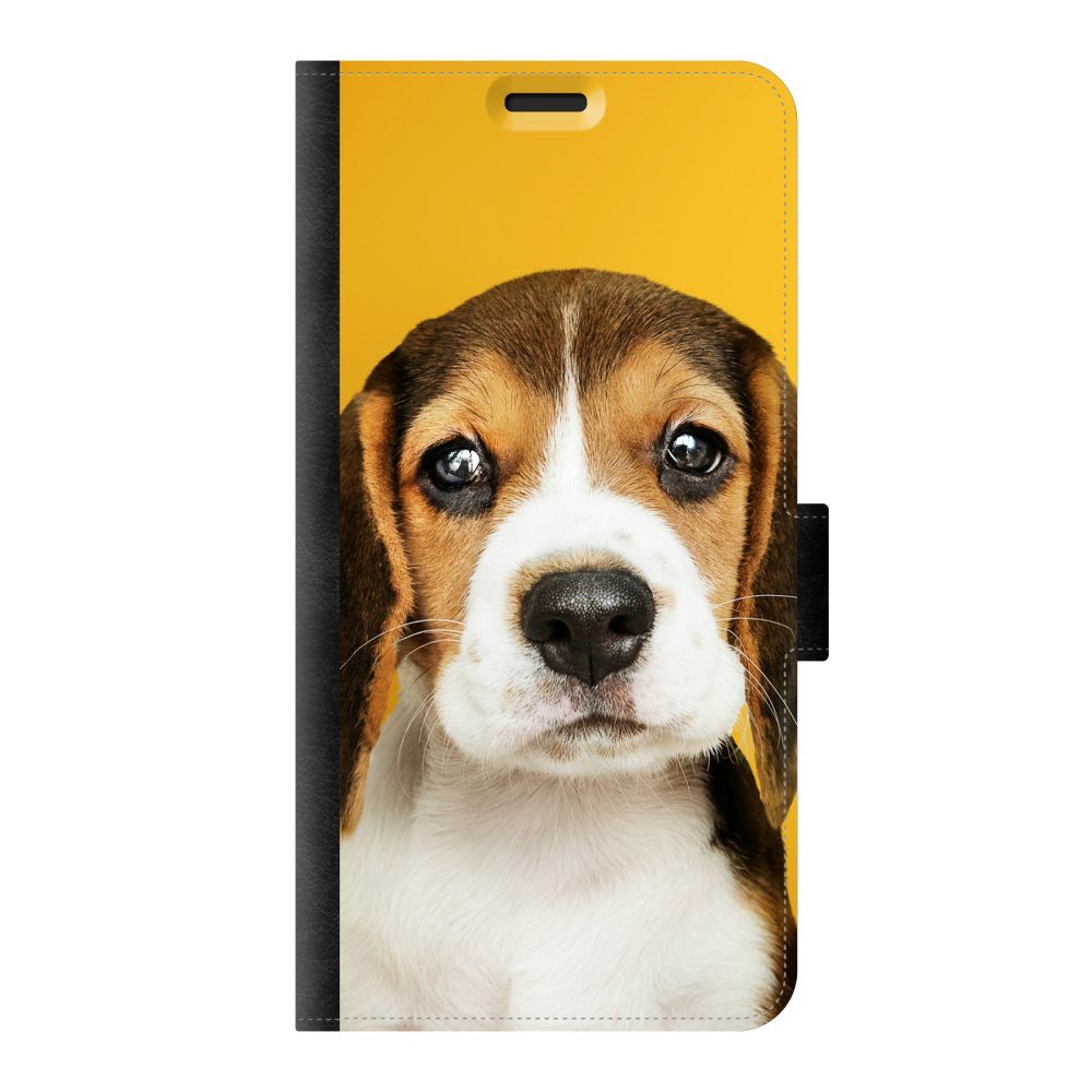 Samsung Galaxy S22 Wallet case (front printed, black)