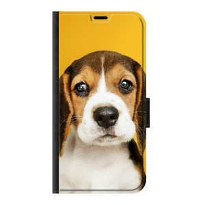 Apple iPhone 16 Plus Wallet case (front printed, black)