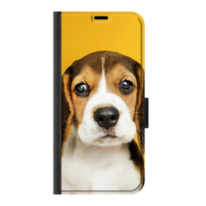 Samsung Galaxy A18 Wallet case (front printed, black)