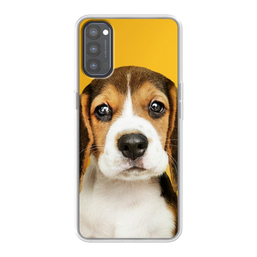 Oppo Reno4 Soft case (back printed, transparent)
