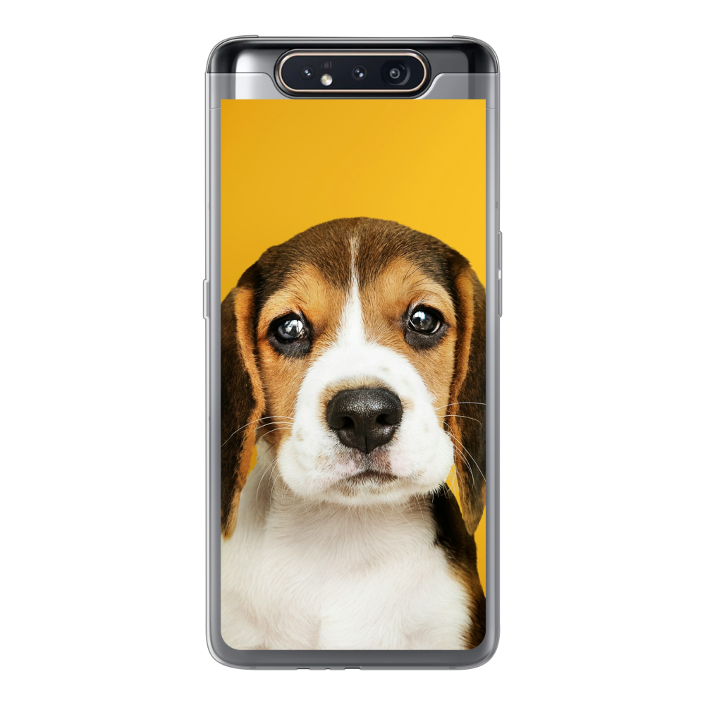 Samsung Galaxy A80 Soft case (back printed, transparent)