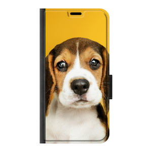 Apple iPhone 17 Wallet case (front printed, black)
