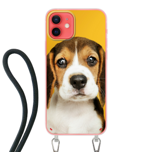 Apple iPhone 12 / iPhone 12 Pro Crossbody case (back printed, transparent)
