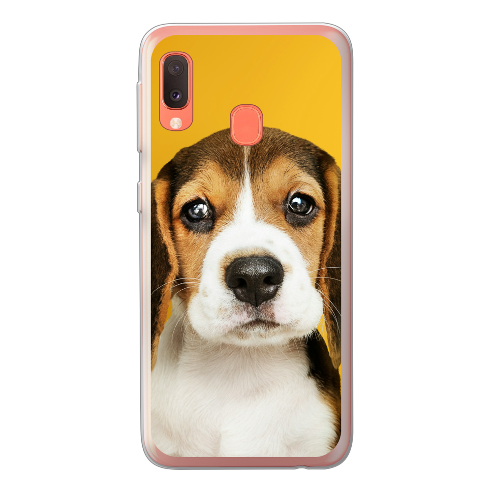 Samsung Galaxy A20e Soft case (back printed, transparent)
