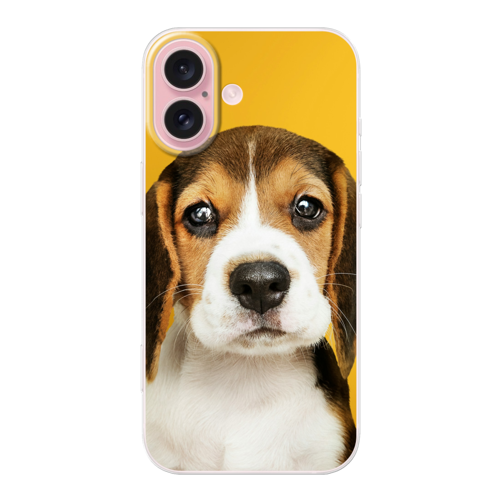 Apple iPhone 16 Soft case (back printed, transparent)