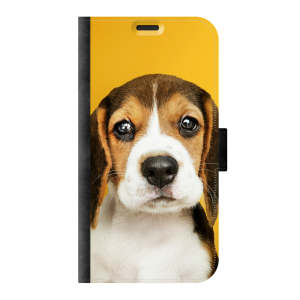 Apple iPhone Xr Wallet case (front printed, black)