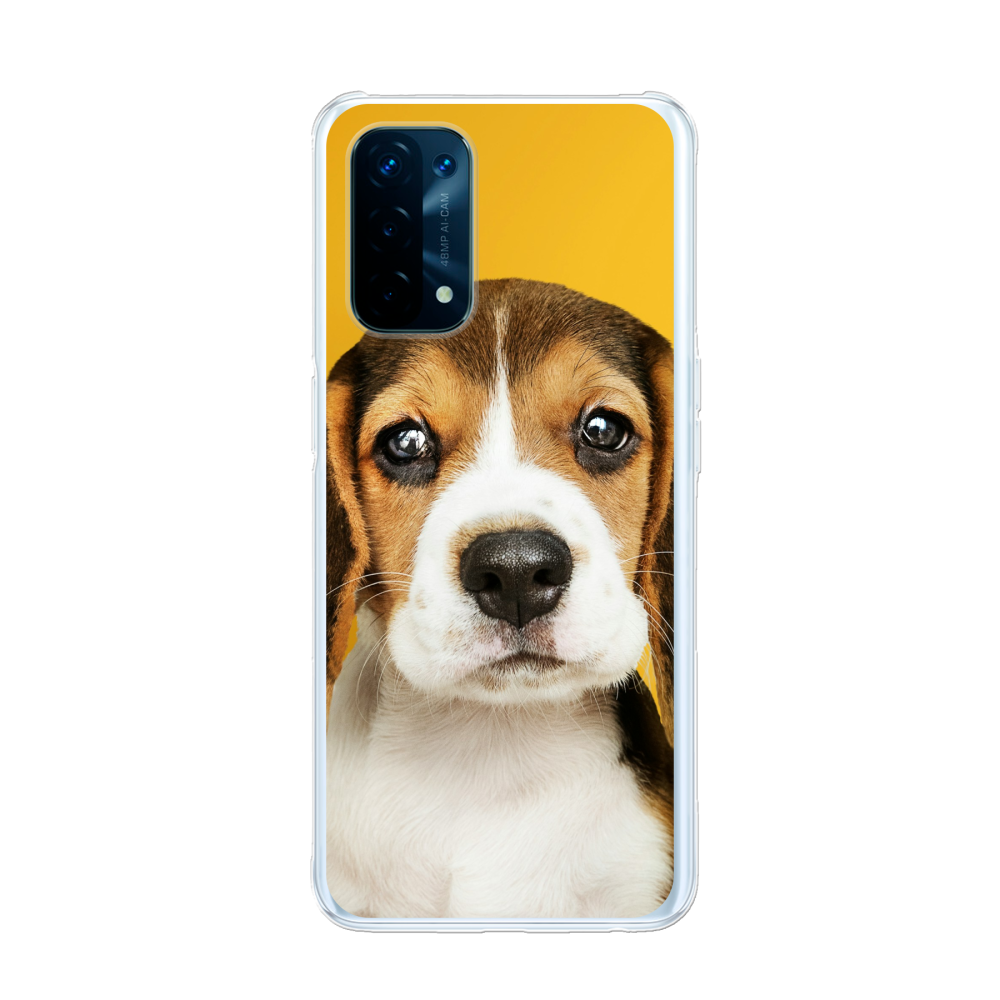 Oppo A74 5G / A93 5G Soft case (back printed, transparent)