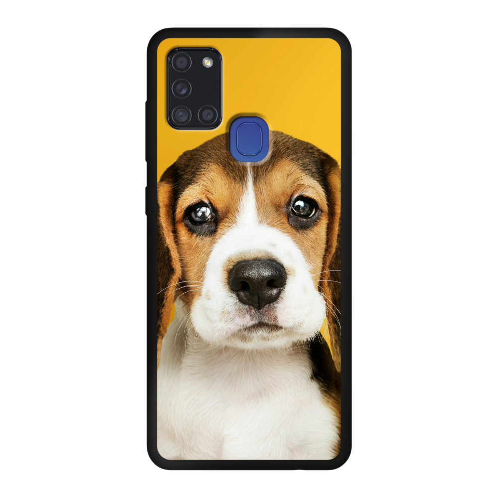 Samsung Galaxy A21s Soft case (back printed, black)