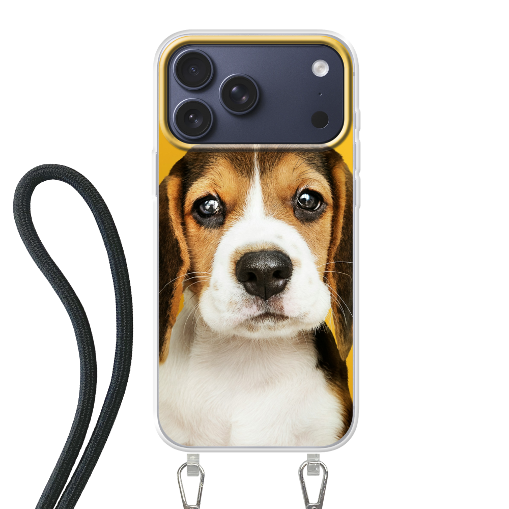 Apple iPhone 18 Pro Max Crossbody case (back printed, transparent)